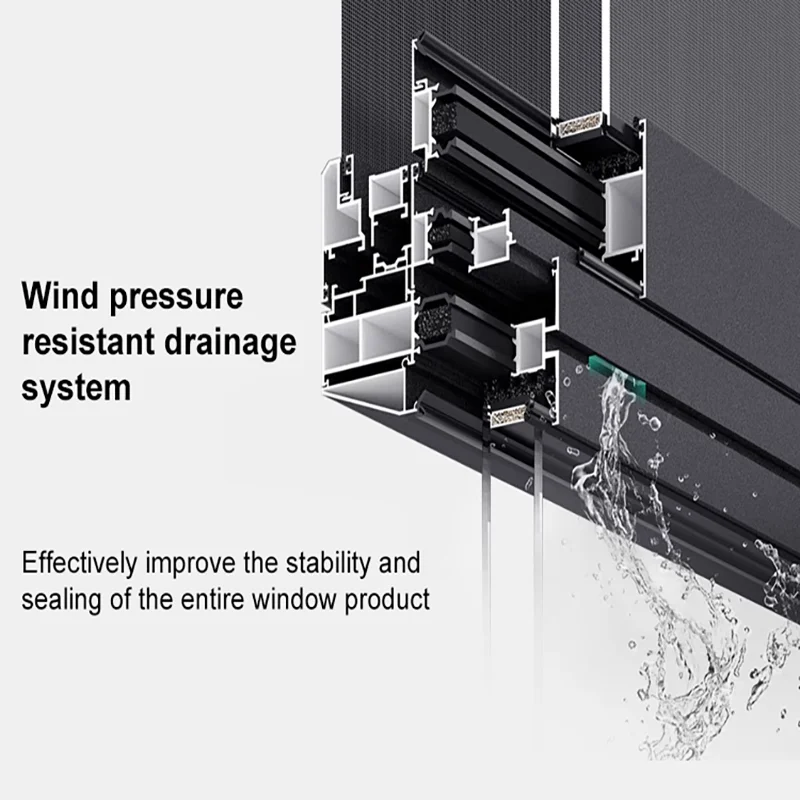 WANJIA NRFC CSA Certification Black Aluminum Window Frame Energy Efficient Modern Aluminium Sliding Windows