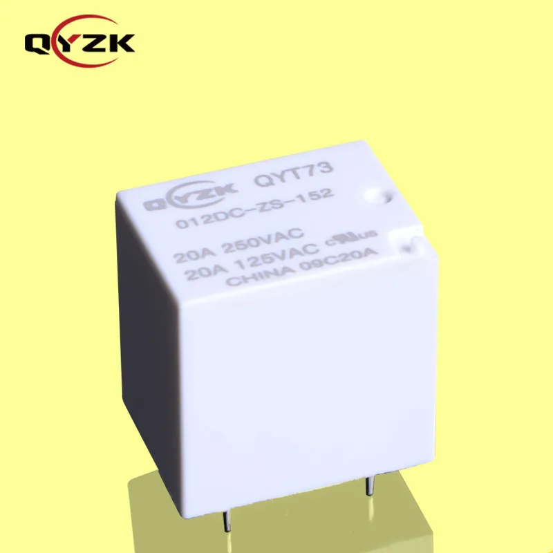 12 Voltage SPDT 20A 250VAC 20A 125VAC 5 Pin 0.36W Alternative To G5LE-VD JSM Electromagnetic Power Relay