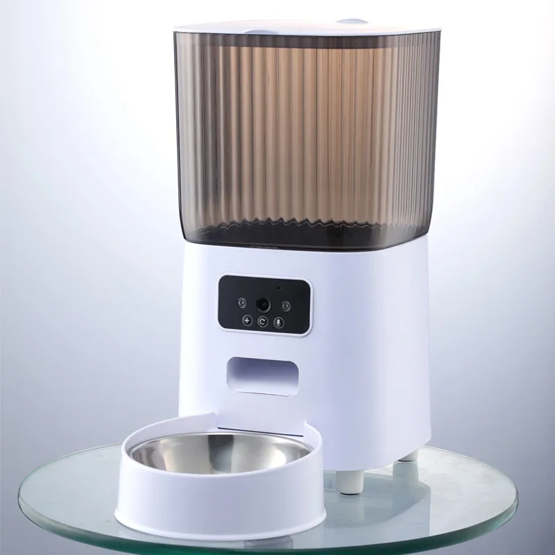 Smart Tuya Pet Dog Cat Automatic Feeder Wifi Mobile Phone App Remote Control Pet Food Dispenser Feeder with HD Camera