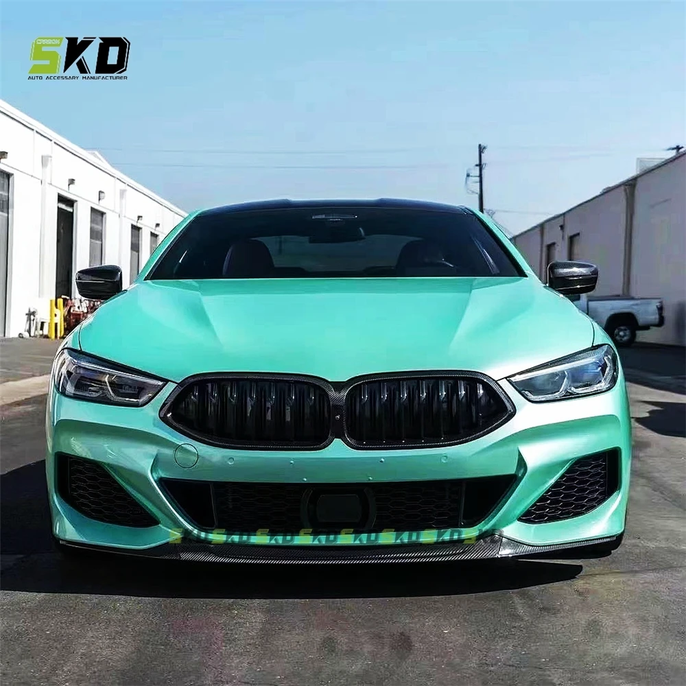 850I Style Dry Carbon Fiber Front Bumper Lip For BMW 8 SERIES G14 2020-on Front aero Kit