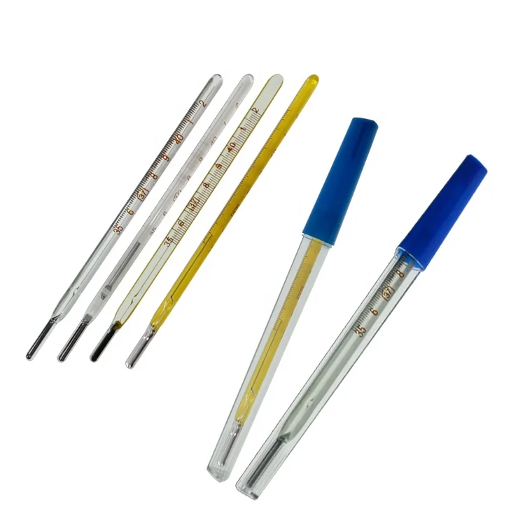 High Quality Medical Mercury Oral Armpit Glass Clinical Celsius and Fahrenheit Thermometer