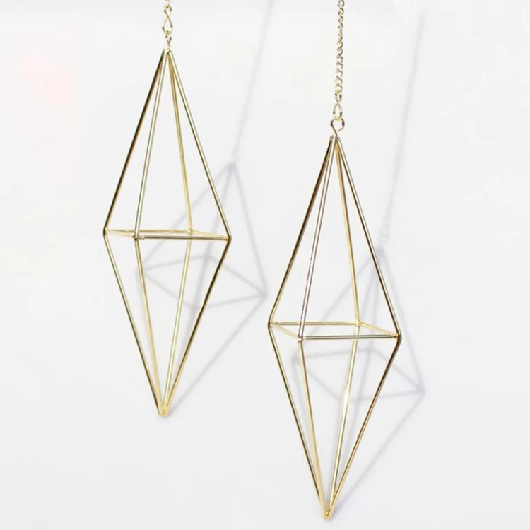 Четырехсторонняя угловая Подвесная подставка для цветов из кованого железа, кронштейн для алмазного искусства, цветочный горшок для растений