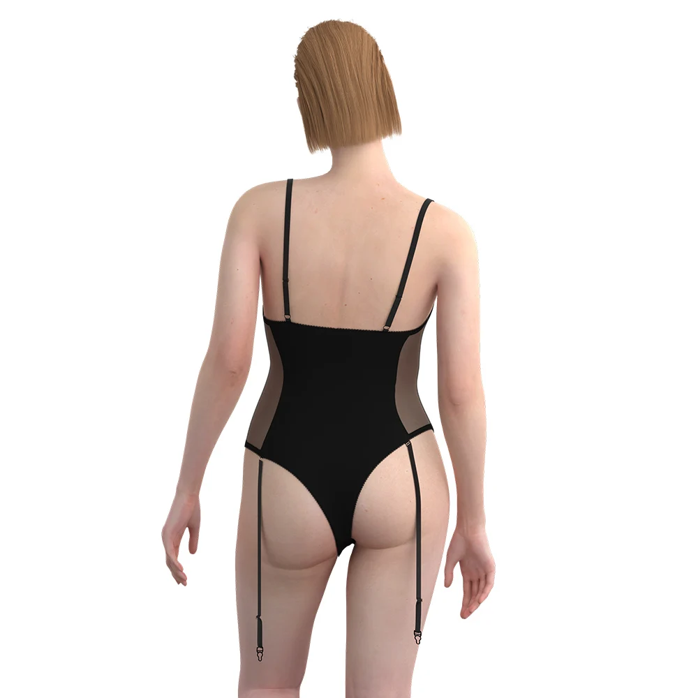 Factory Women Underwear See Through Embroidery Fashion Sexy Lace Manufacturer Jumpsuits Sexy Pajama Bodysuit Hot Lingerie
