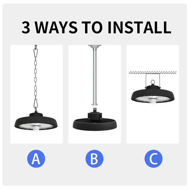 5 Years Warranty High Bay Lamp Warehouse Garage Factory Canopy UFO Led High Bay Light 150W ip65