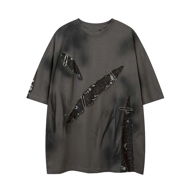 High Quality Promotional Custom Your Own Brand Cotton Fabric Thick Dsitressed Street Style T Shirts