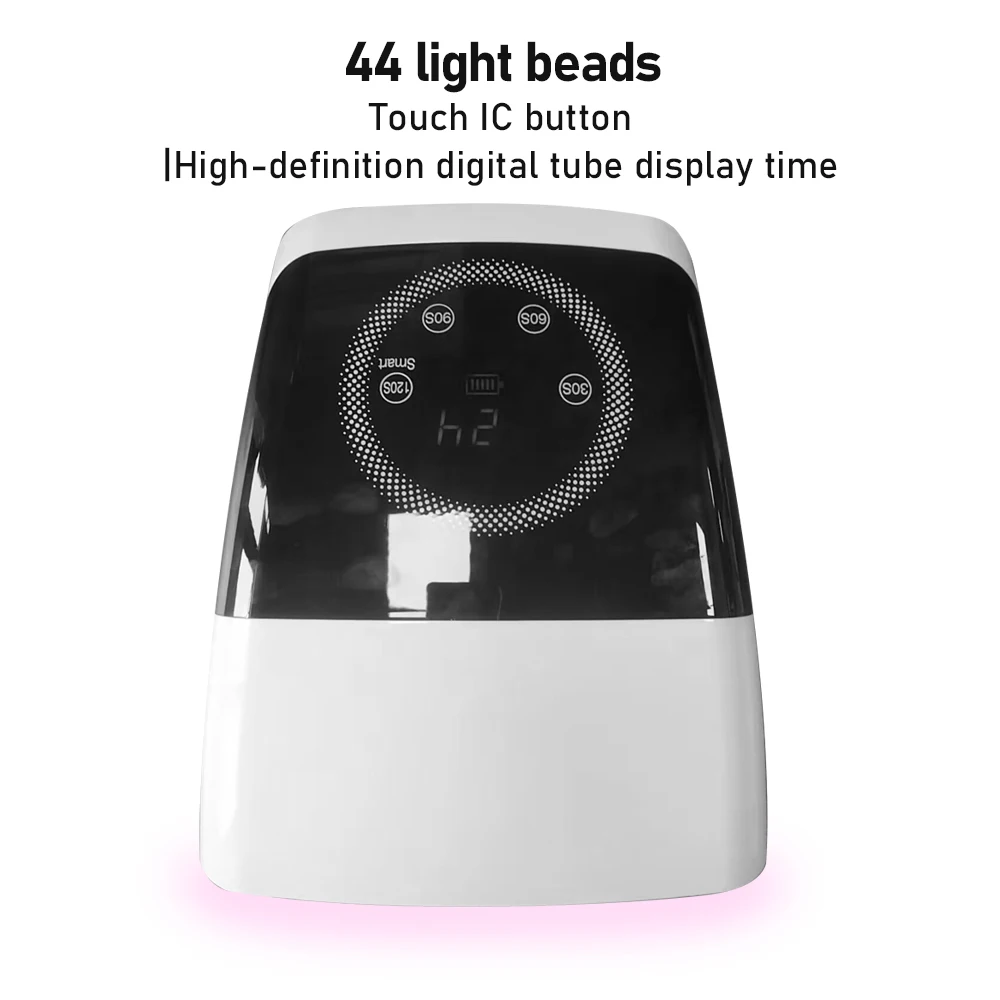 Professional rechargeable 132W cordless led uv nail lamp  uv polish light foot nail dryer