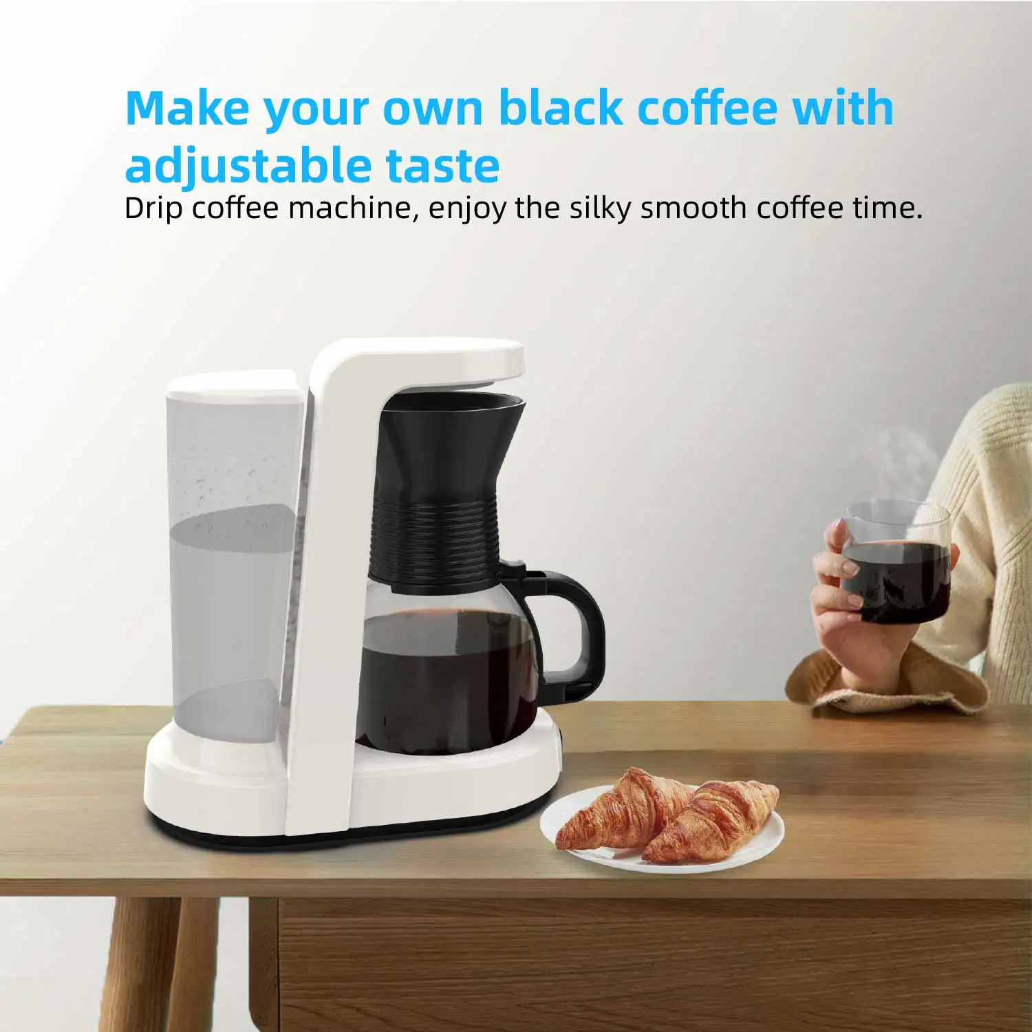 Pressure coffee maker Portable three-cup coffee maker for home use
