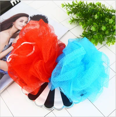 Factory direct trumpet colored foaming comfortable bath ball