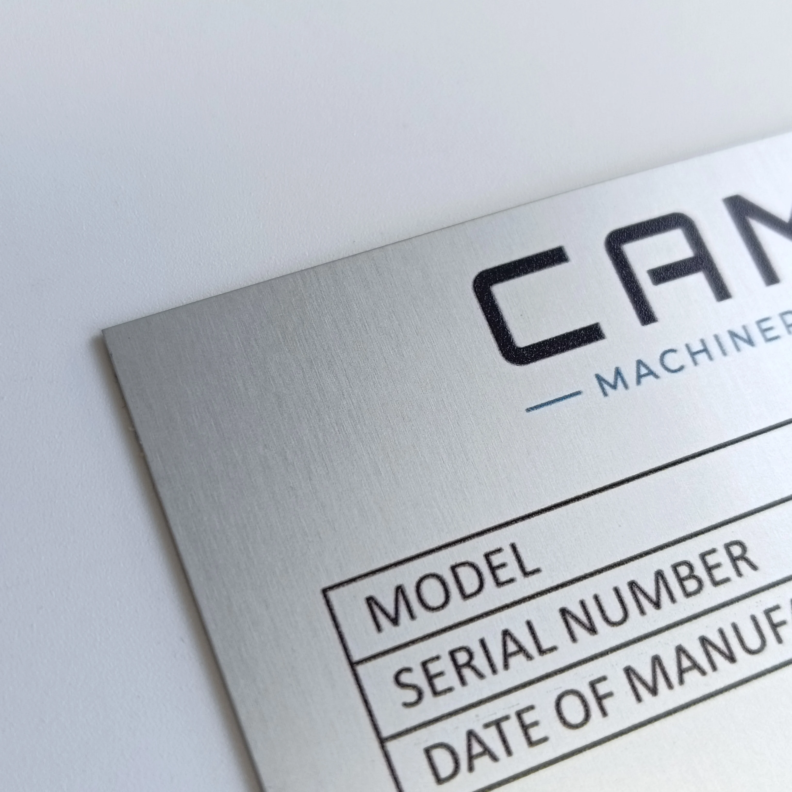 Stable Quality Small Metal Etching Sign Engraved Name Plate With Pen Holder Metal 3d Nameplate Sticker