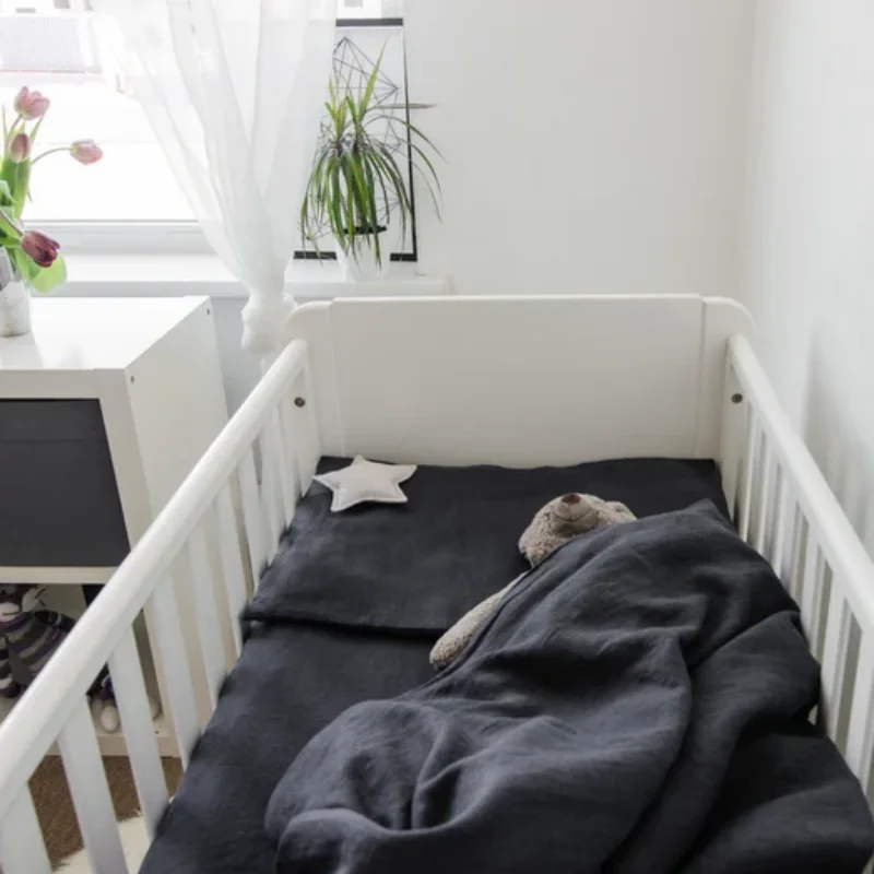 Baby Crib Sheet Cot Linen Bedding Set  Pillowcase Cover Duvet Cover Quality Woven 60 Western Printed Sustainable For New Born