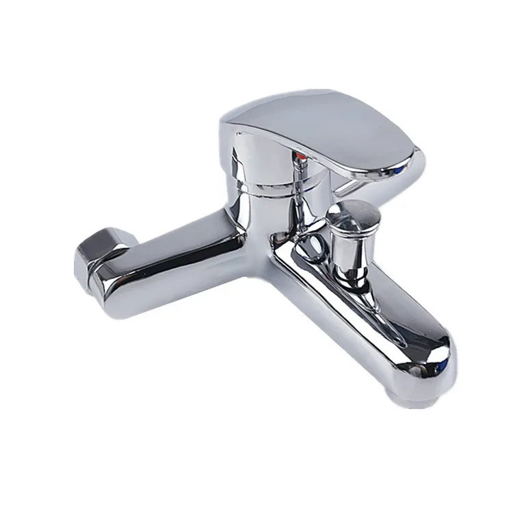 Customizable Designed Hot and Cold Silvery Lightweight Zinc Bath Mixer Faucet