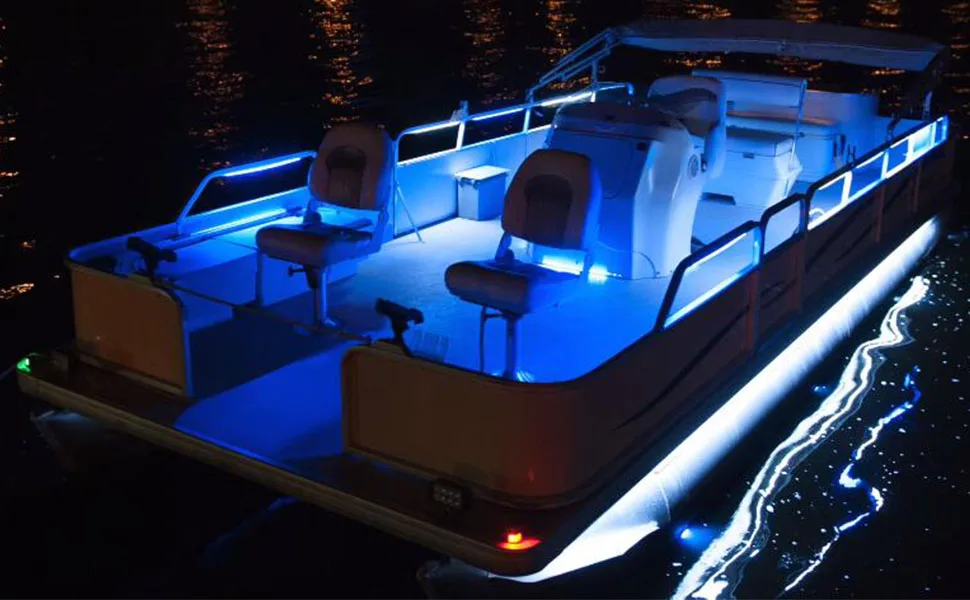 High Quality Waterproof Pontoon Boat Light, Marine Led Light Strip for Duck Jon Bass Boat Sailboat Kayak Flex Lighting