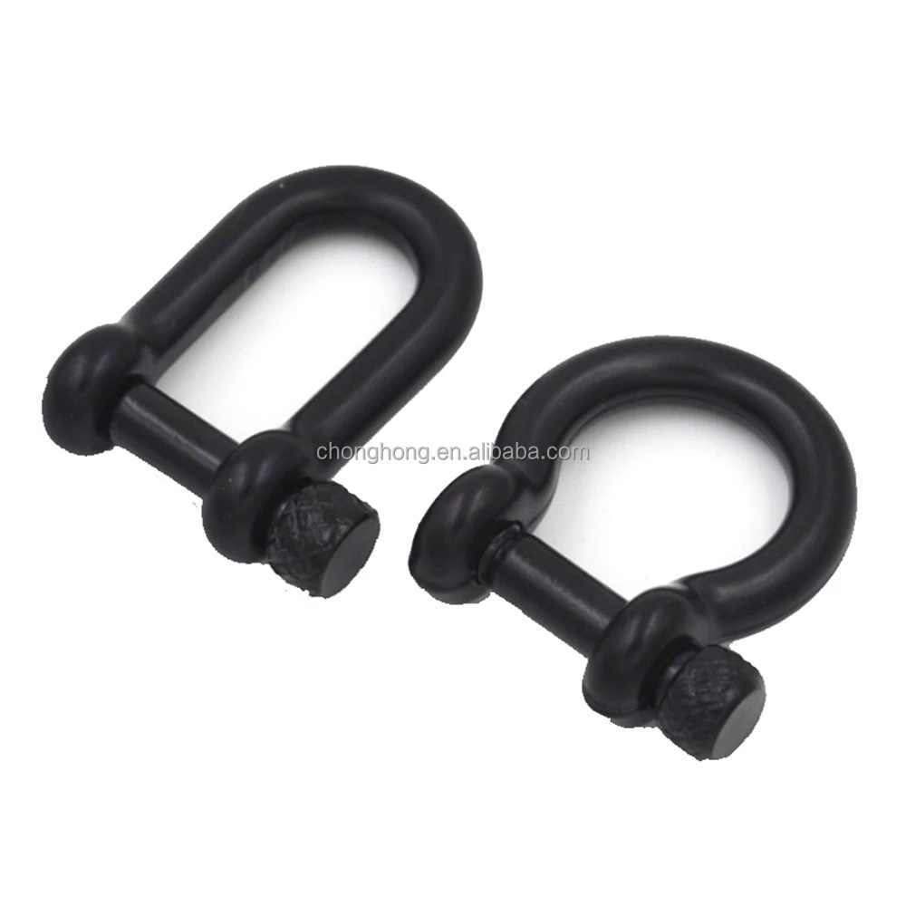 M4 M5 Stainless Steel Shackle Bow Shackle D Shackle with Sliver or Black