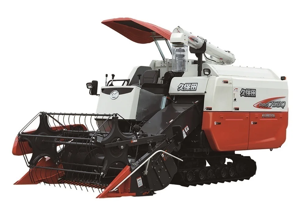  Б/у комбайн Kubota 4LZ-3(PRO758Q) для сбора риса и