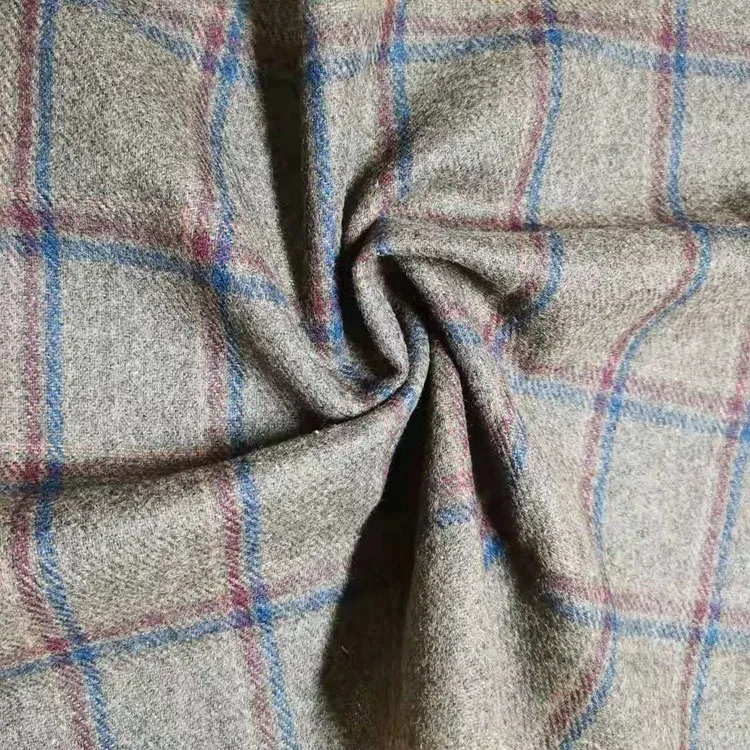 
Fashion tweed woolen fabric checked style hot sale for men overcoat fabric  (62430365133)