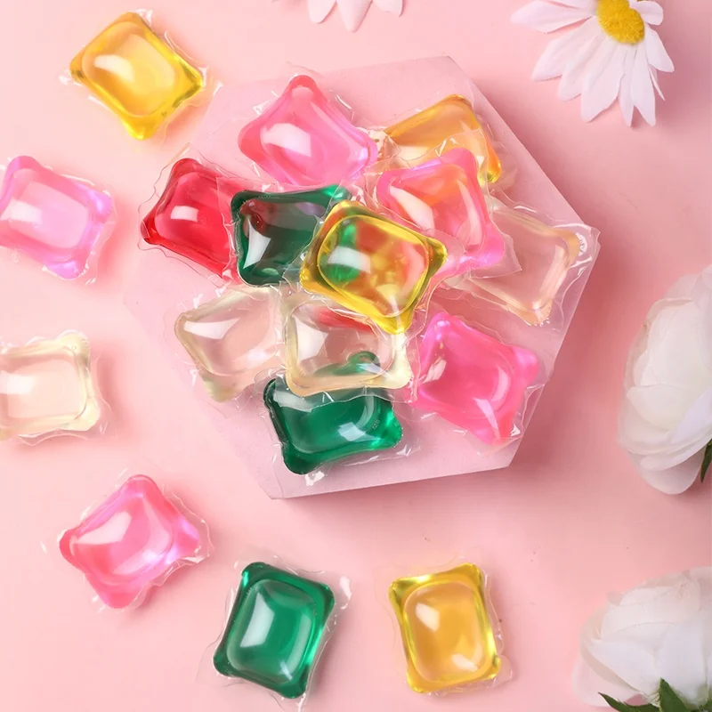 Polyva Cleaning supplies Single cavity fragrance retention liquid/powder laundry detergent pods capsule soap beads