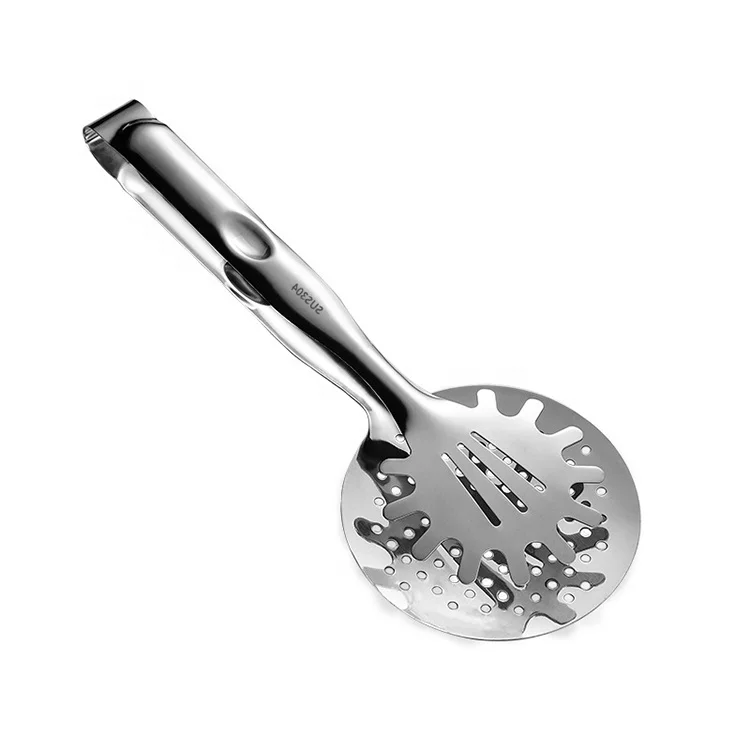 kitchen gadgets Multifunctional 304 Stainless Steel Bread clip  Tools Filter Spoon With Frying Oil Tongs