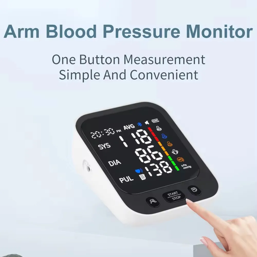 Smart Electronic Speakers Digital Automatic Blood Pressure Monitor Portable Bp Monitor Blood Pressure Machine Upper Arm