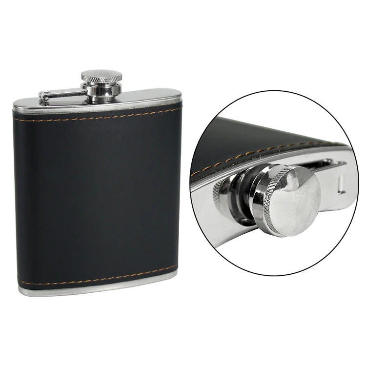 
August 2019 New Arrival Alcohol Accessories Hip Flask Leather, New Products 2019 Whiskey Liquor Gift Leather Hip Flask Holder 