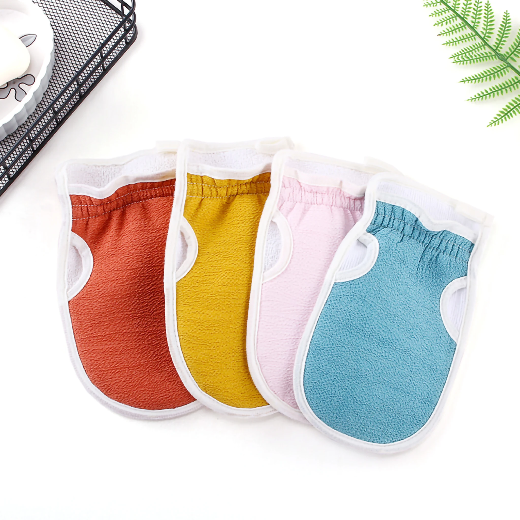 Factory Wholesale Body Deep Cleaning Dead Skin Remover Shower Loofah Ball Bath Exfoliating Scrubbers Mitt Belt Gloves