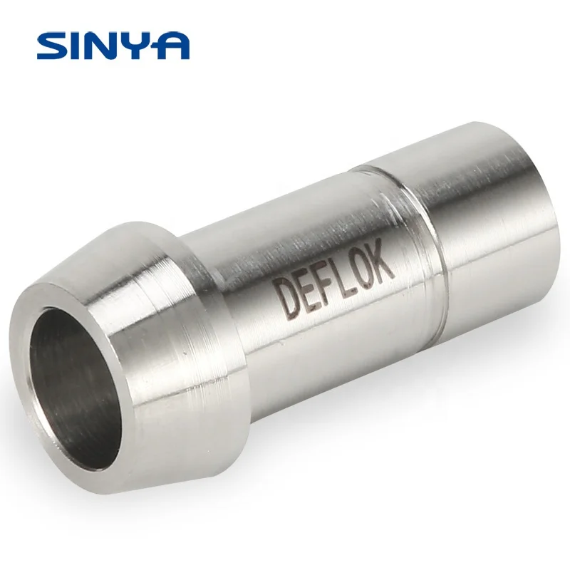 1/4in Tube OD Tube Fittings 316 Stainless Steel Double Ferrule Union Coupling Compression Swagelok Type Straight Union Connector