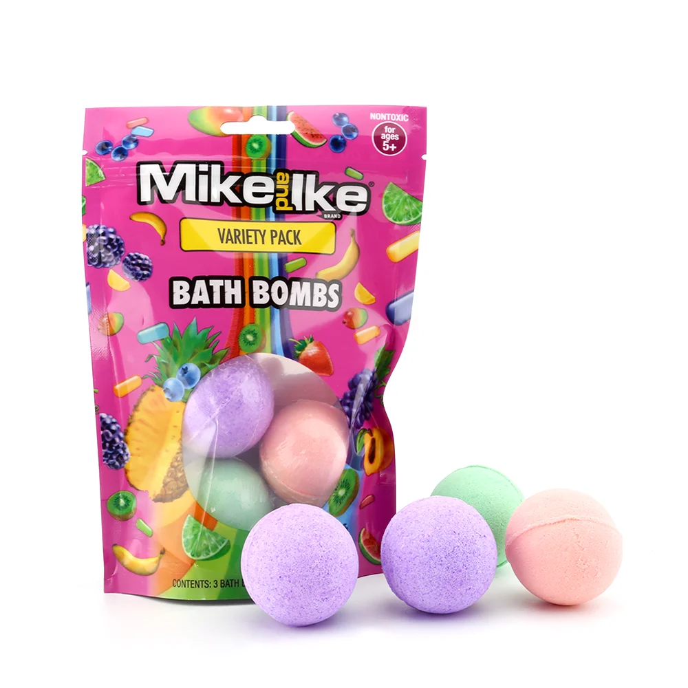 Custom color private label diy bath bomb salt set for kids