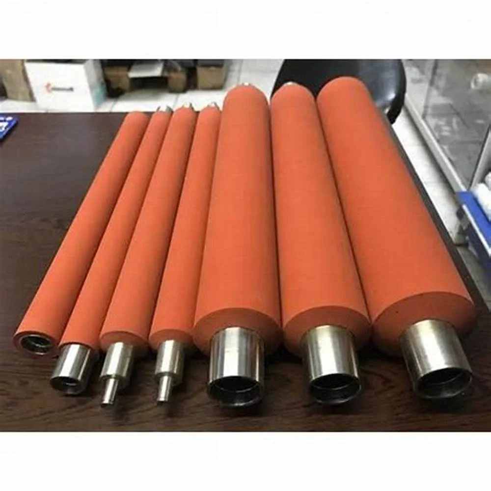 Custom industrial silicone rubber roller PU rubber coated rubber roller
