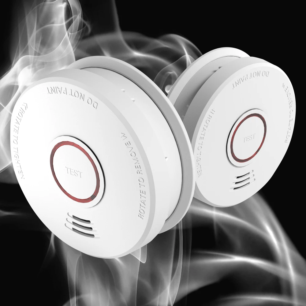2022 Hot Selling 10 Years Photoelectric Smoke Alarms Scotland En14604 Smoke Detectors Fire Fighting Independent