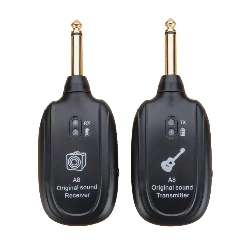 Hot Sale  A8 Wireless System Transmitter and Receiver for Guitar and Bass