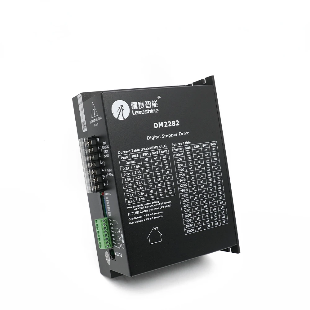 QDLASER Leadshine 2 phase digital stepper driver DM2282 for 110/130 stepper motor 2.2~8.2A work 80~220VAC replace MD2278 ND2278