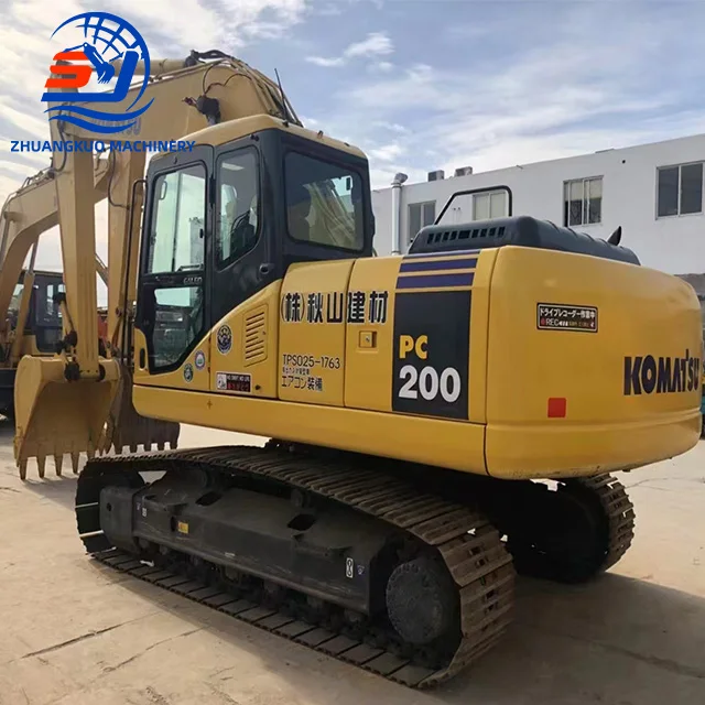 Низкая цена и горячая 20 Тонн Подержанный Средний Komatsu Pc200 гидравлический гусеничный японский Pc200-7 Pc200-8