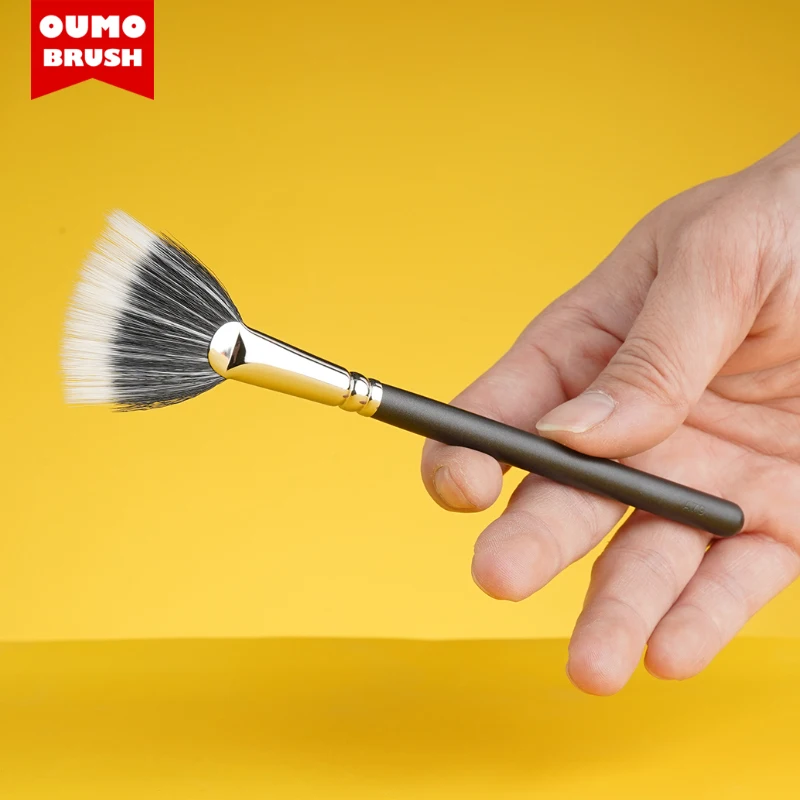 OUMO BRUSH--Hot sales synthetic hair 184s DU FIBRE FAN BRUSH Highlighter brush