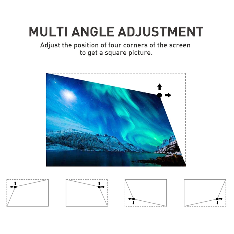 Hot sales touch 4k 3D mini LED Android 9.0 Projector P09 II for business home 1G+8G