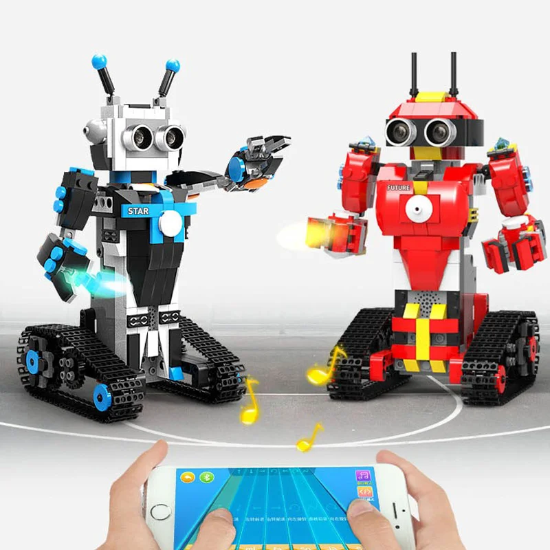 
B20 STEM / Educational Toys Remote Control Programmable DIY Building Blocks Toys Robot 
