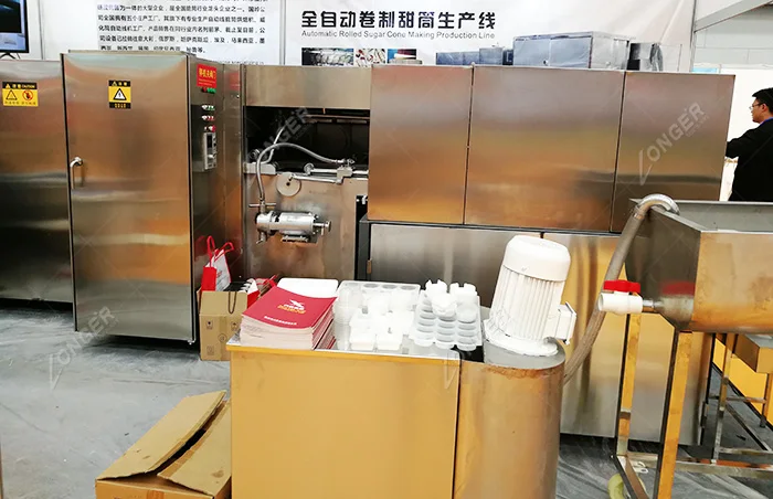 Commercial Ice Cream Round Cup Production Line Wafer Cone Making Machine for Sale