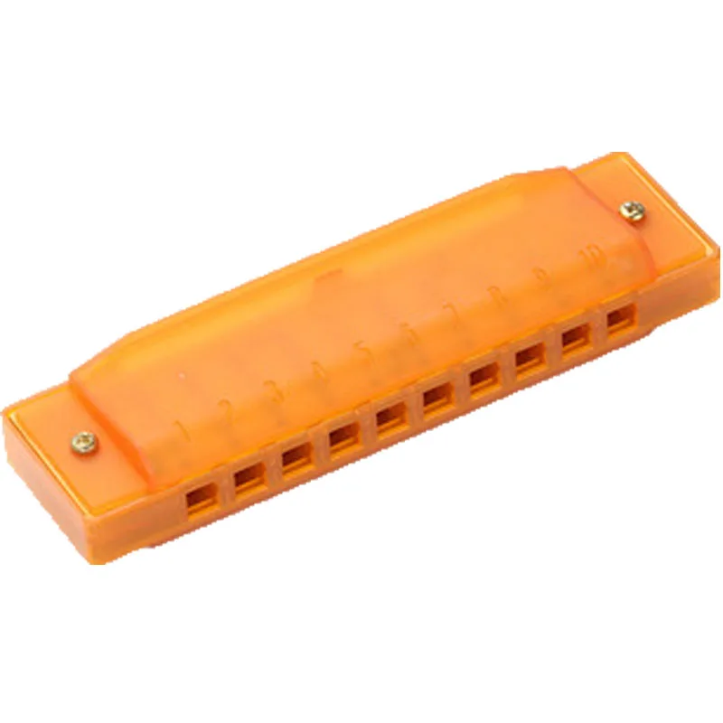 High quality private label different color early education 10 hole harmonica plastic for boys and girls