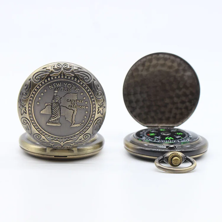 Hot selling high quality multifunctional outdoor mountaineering stainless steel pocket  compass