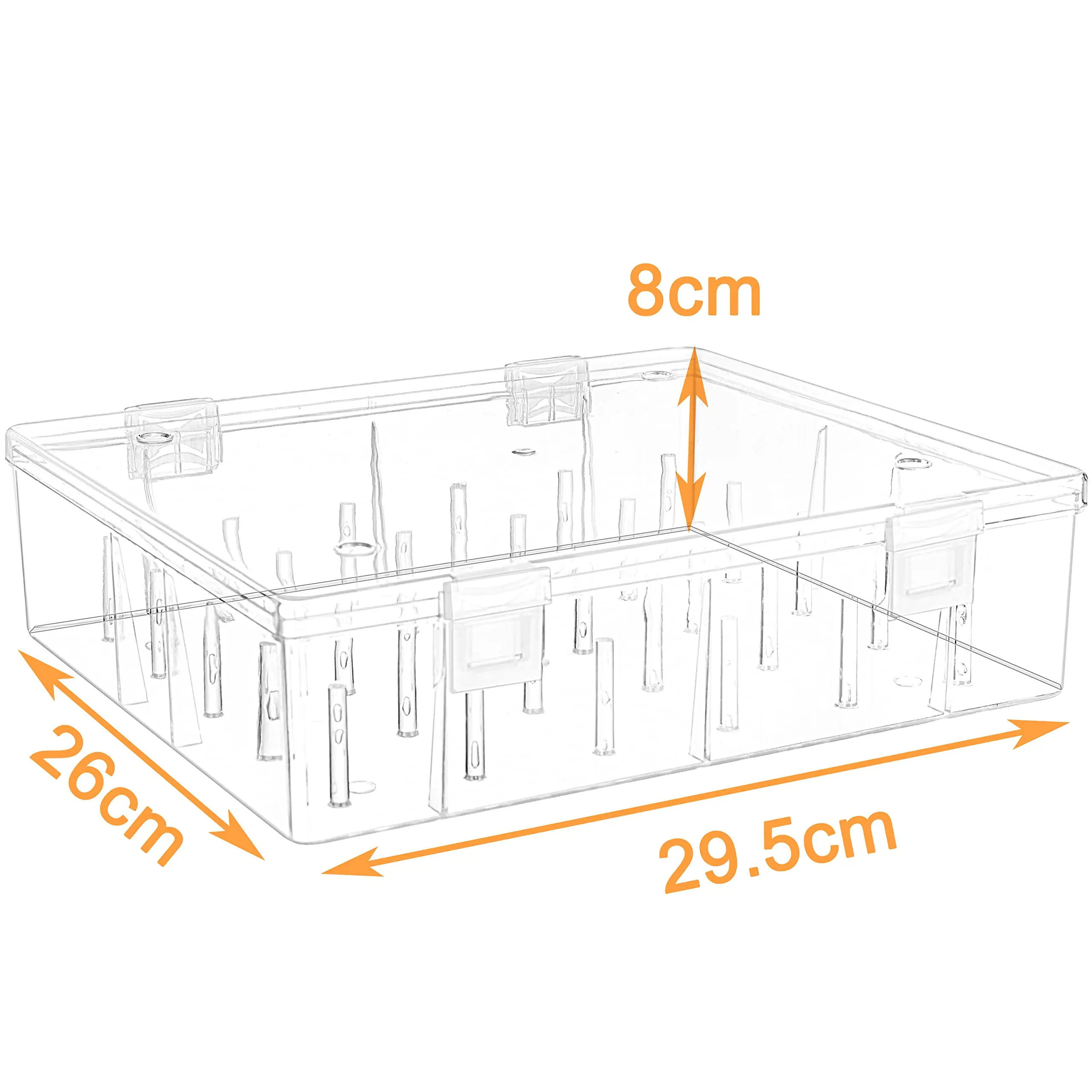 NISEVEN Wholesale 2pcs/Set Home Embroidery Thread Organizer Clear Sewing Storage Box Stackable Thread Spools Storage Box