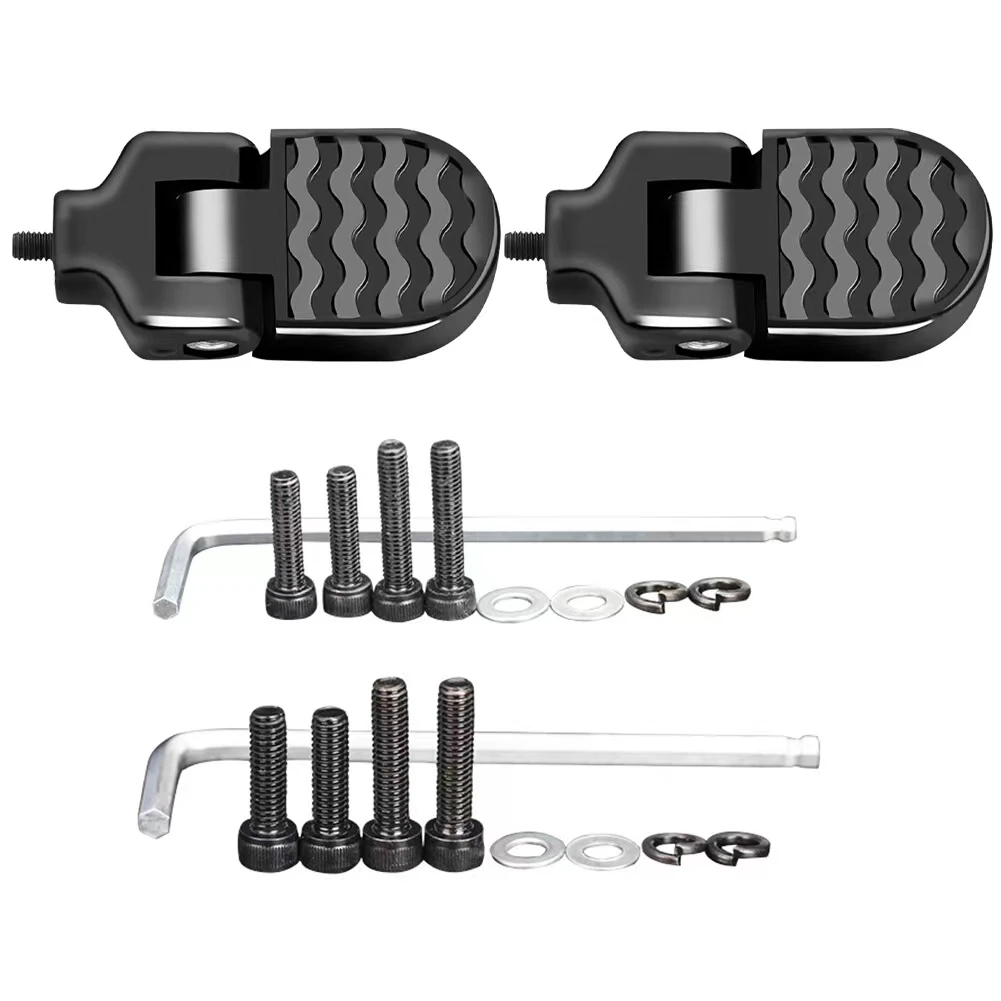 Aluminium Alloy Anti Slip Bicycle Rear Seat Pedal Easy Install Foot pegs