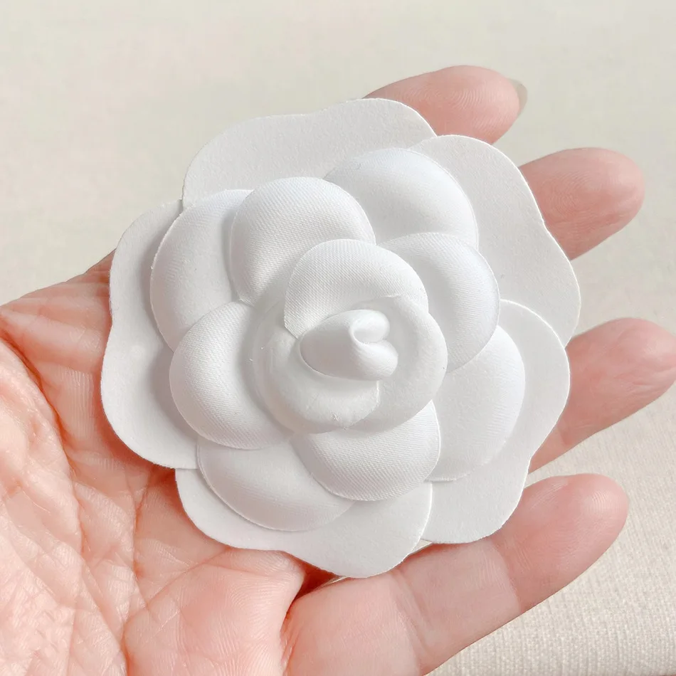 Handmade DIY Crafts Fabric Flower Brooch Pin Hair Clip Wedding Party Clothes Gift Box Decor Accessories Lapel Pins
