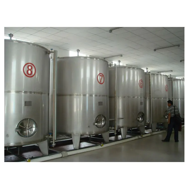 Резервуар для растительного масла из пищевой нержавеющей стали, 3000 л, резервуар для растительного масла для пищевой фабрики