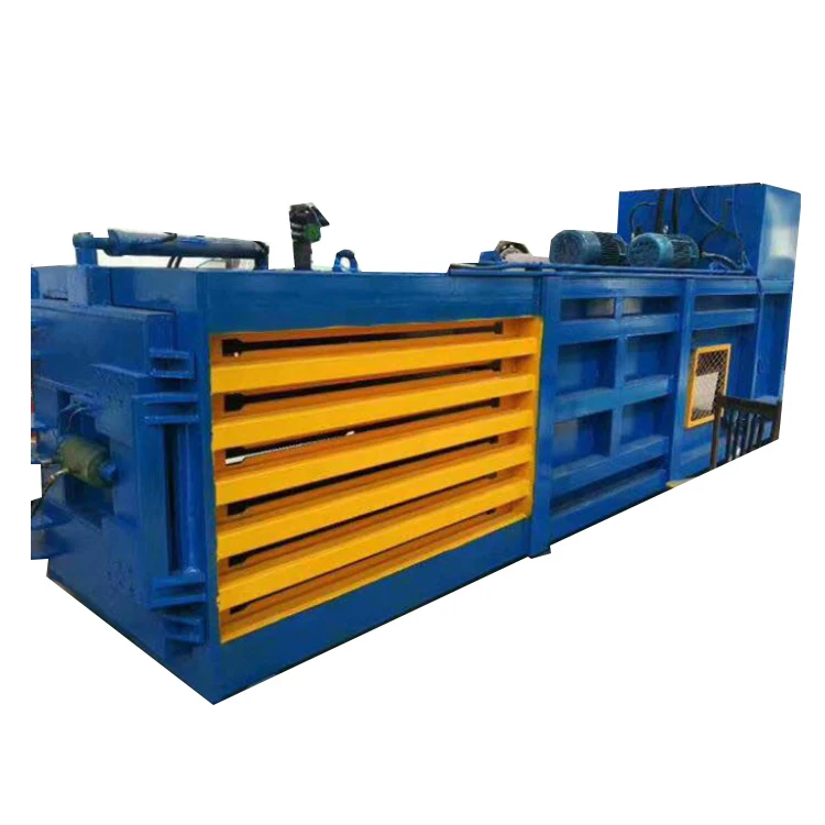 
Horizontal hydraulic baler LZ-120 Application:Packing waste paper box Light industry baler 