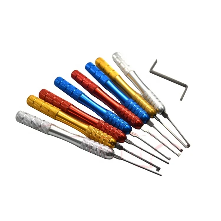 Stainless Steel Lock Pick  Locksmith Tools Kaba 8pcs Lock Pick Set Door Lock Quick Opener