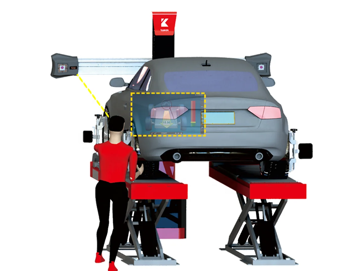 Intelligent 3D K9800 Wheel Alignment with Touchless Wheel Clamps