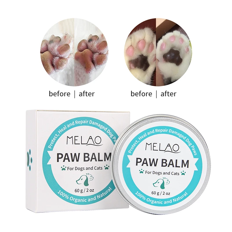 MELAO Vegan Natural Organic Private Label Dog Paw Balm for Dog Cat Paw Protection protect claw cream Wholesale dog paw cleaner