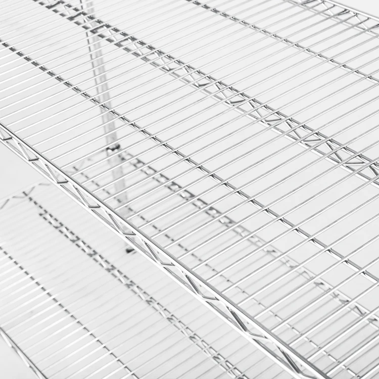 Steel Wire Shelving Unit Wire Rack Shelving Wholesale Chromed Wire Shelving Rack