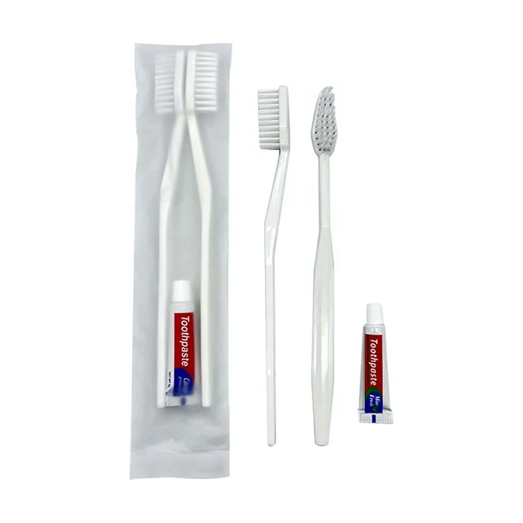 Одноразовые гостиничные удобства стоматологический комплект гостиничная зубная щетка с зубной пастой