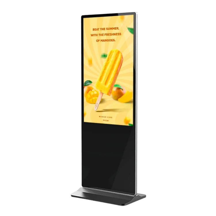 55 inch Indoor Vertical Totem Touch Screen Digital Signage Floor Standing Advertising Display Totem