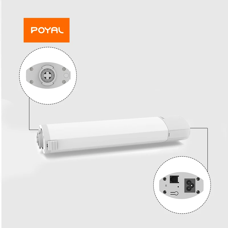 POYAL Curtain Motor Motorized Drapery System Remote Control  Curtain Opener Wifi Smart Home Kit Curtain Accessories