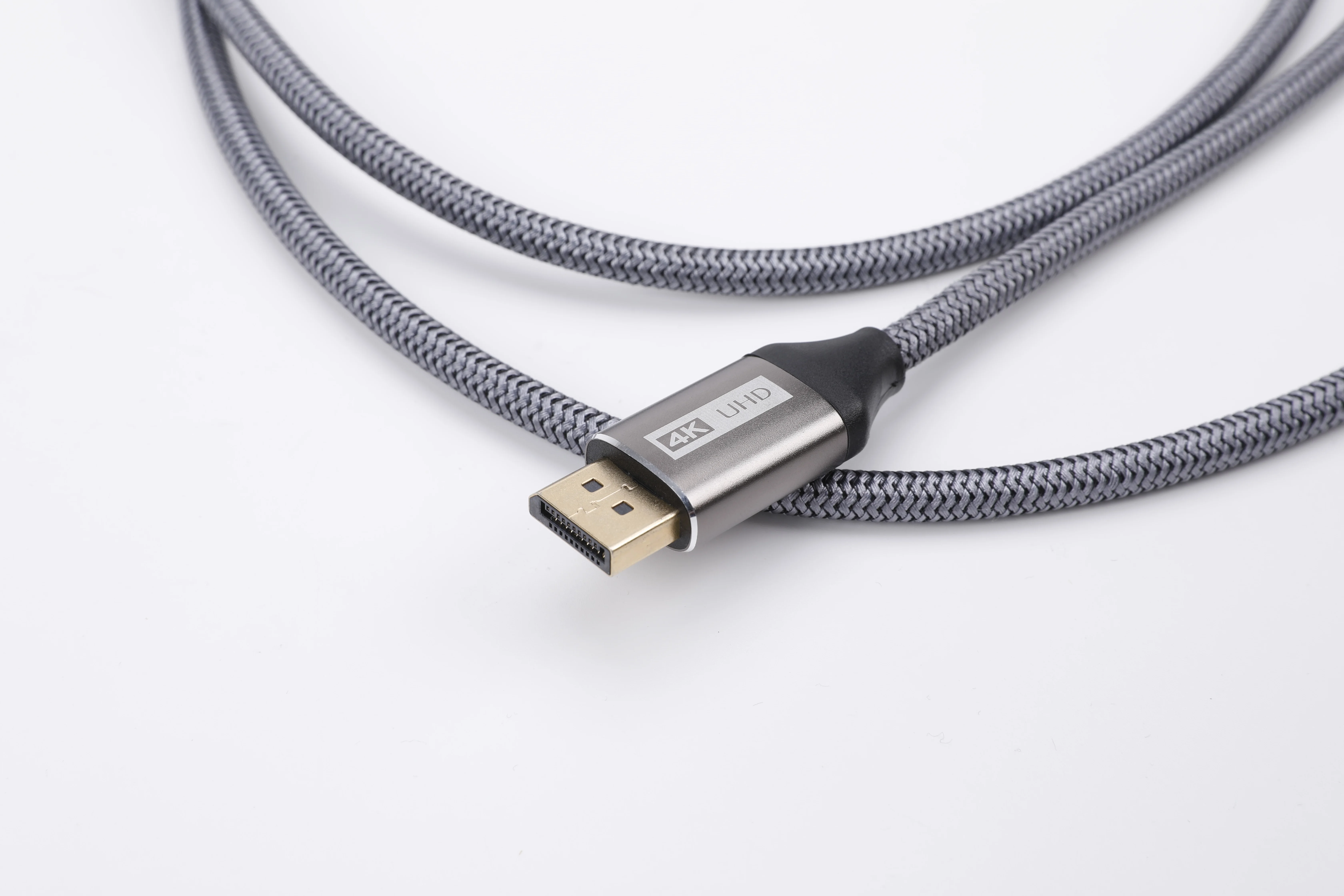 Hot Sale Gold Plated Oxygen Free Copper Black Aluminium Shell Displayport 1.4 Male to Male Monitor 8k Cable